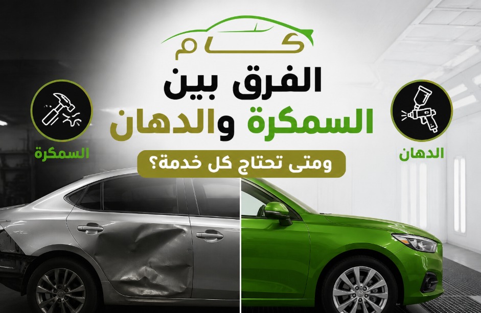 الفرق بين السمكرة والدهان ومتى تحتاج كل خدمة؟ 1 الفرق بين السمكرة والدهان ومتى تحتاج كل خدمة في كام سنتر